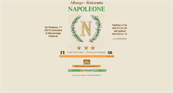 Desktop Screenshot of albergoristorantenapoleone.it